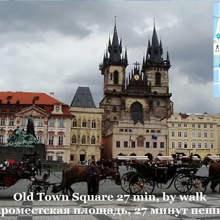 Center, 2, 3min Walk To River Vltava. Studio