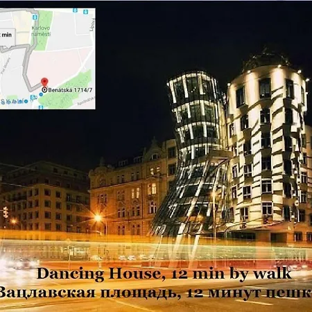 Center, 2, 3min Walk To River Vltava. Studio Apartment *